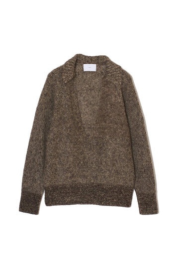 SUGARHILL  MOHAIR PULLOVER SWEATER(BROWN / CAMEL)