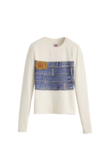 ANDERSSON BELL  LEVIS X ADSB SECOND SKIN TOP(DENIM PRINT)