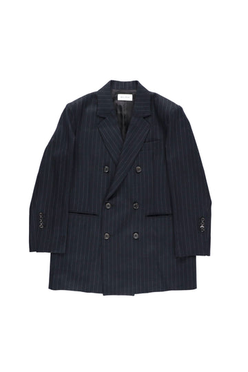 【24aw先行予約】BELPER 2024aw DOUBLE BREASTED JACKET(NAVY) ※8月入荷予定予約品（4月20日 23:59 締め切り）