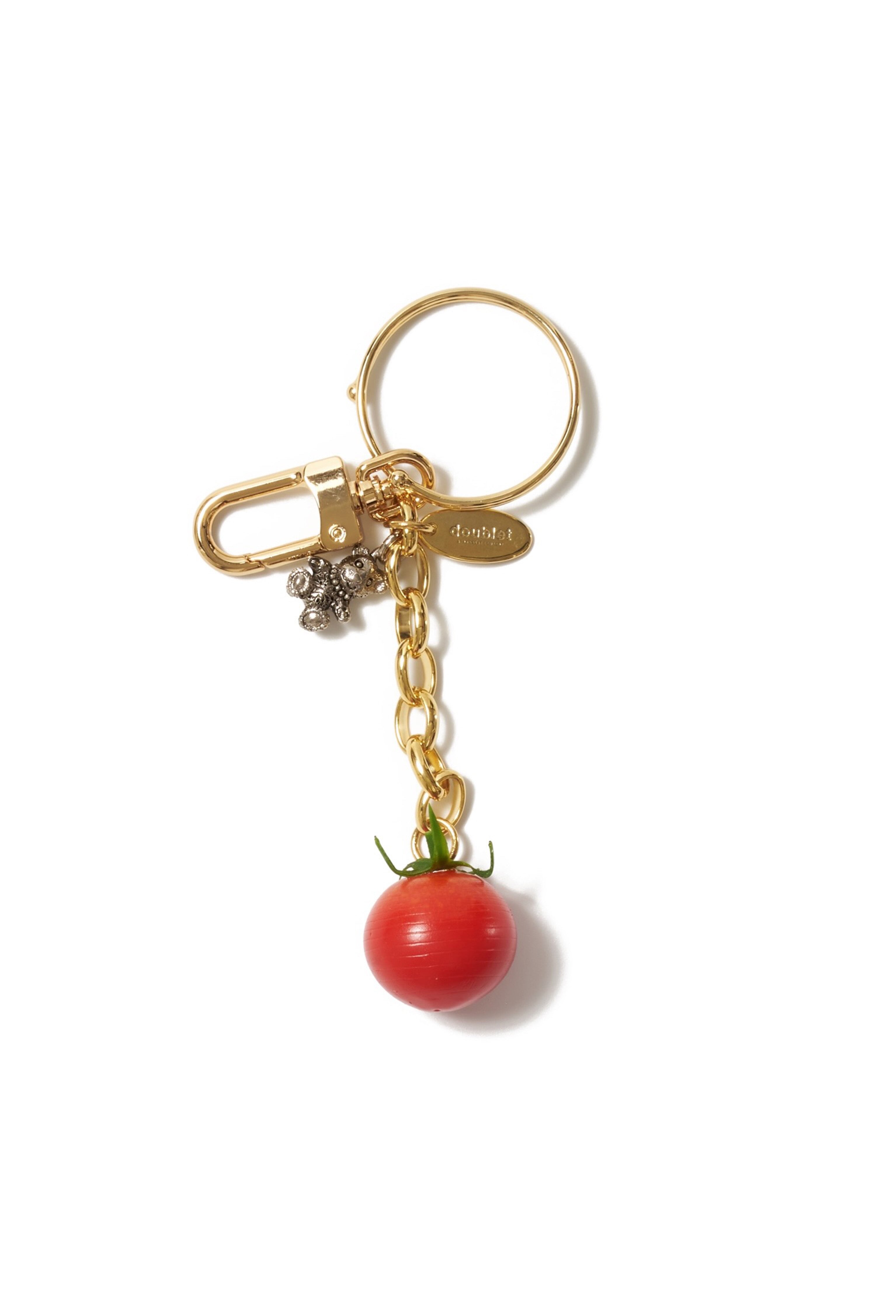 小物 doublet doublet(ダブレット)のFOOD SAMPLE KEY CHAIN TOMATO SILVERの通販