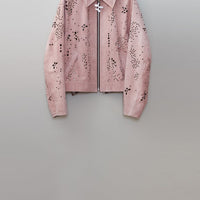 MASU(エムエーエスユー)のGALAXY-CUT LEATHER JACKET SALMONの通販
