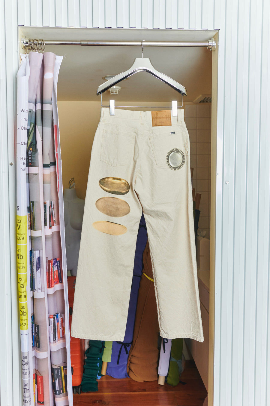 kotohayokozawa  GRAPHIC PRINTED JEANS(IVORY)