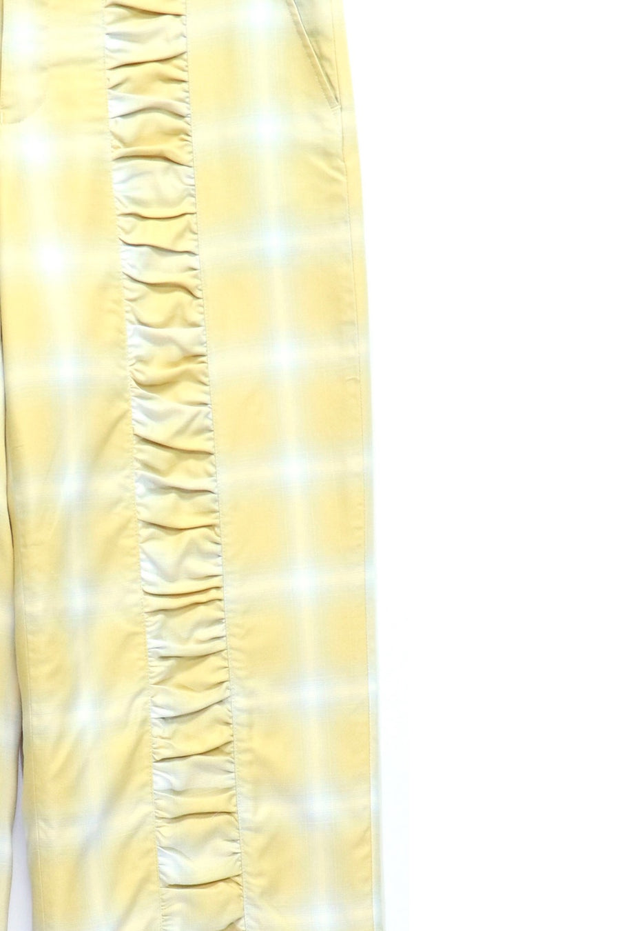 【40%OFF】Taiga Igari  Gaather Plaid Pants(YELLOW)
