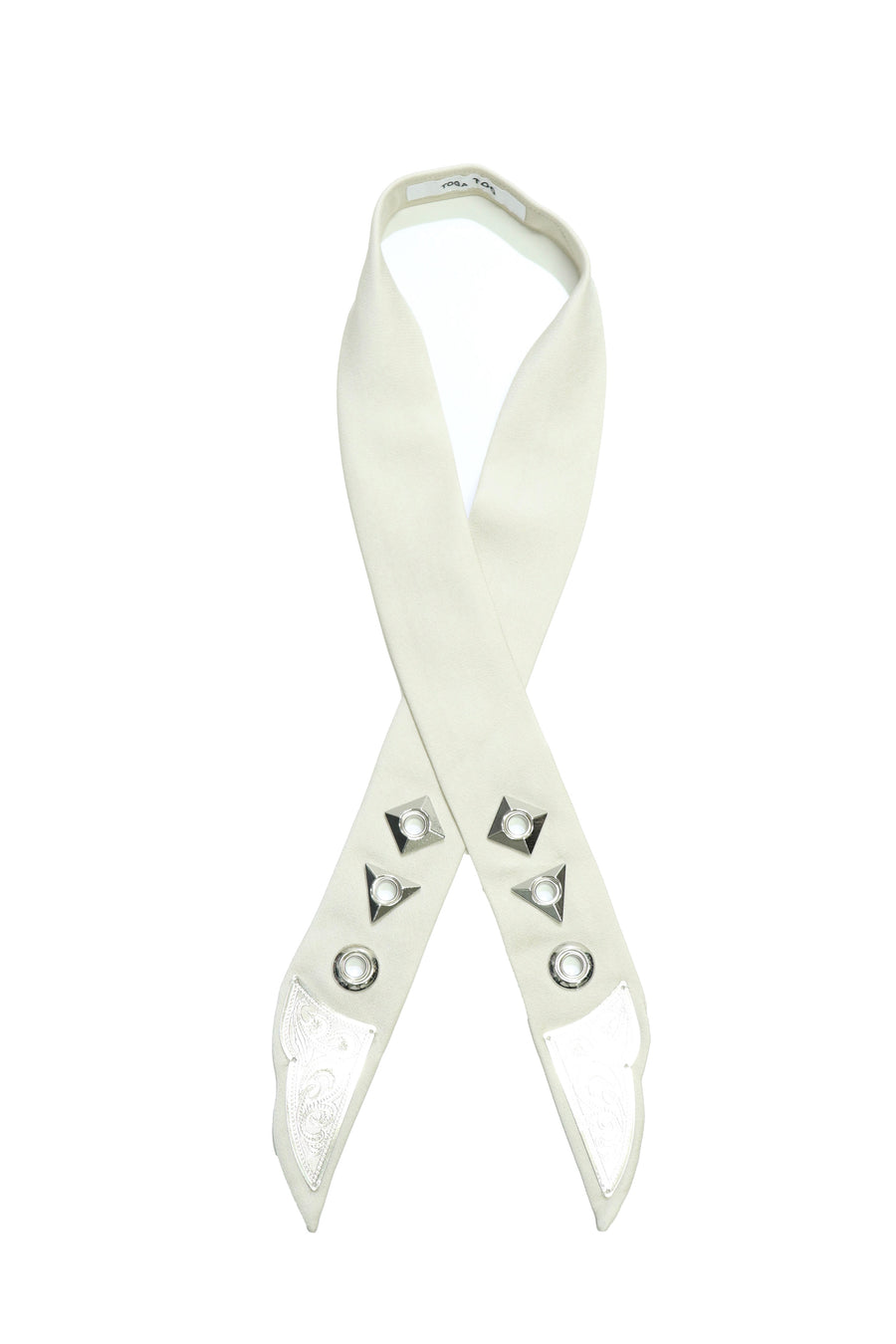 TOGA TOO  Metal ribbon tie(BEIGE)