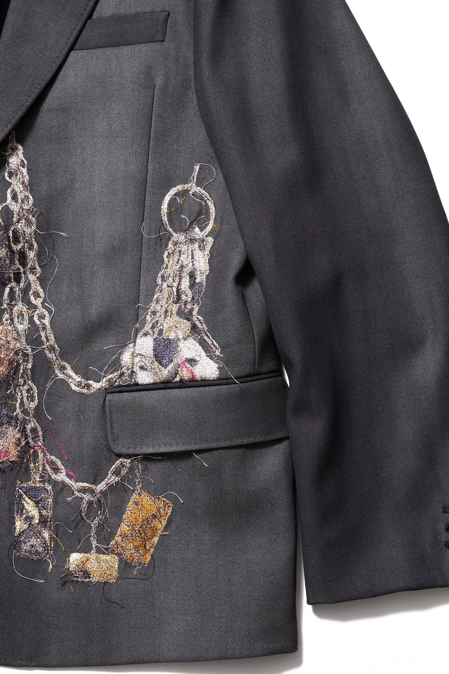 doublet  EMBROIDERED CHAIN TAILORED JACKET