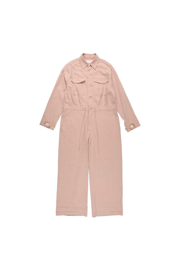 【24aw先行予約】BELPER 2024aw WASHED LINEN JUMP SUIT(PINK) ※8月入荷予定予約品（4月20日 23:59 締め切り）