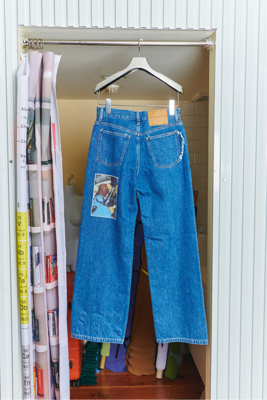 kotohayokozawa  GRAPHIC PRINTED JEANS(BLUE)