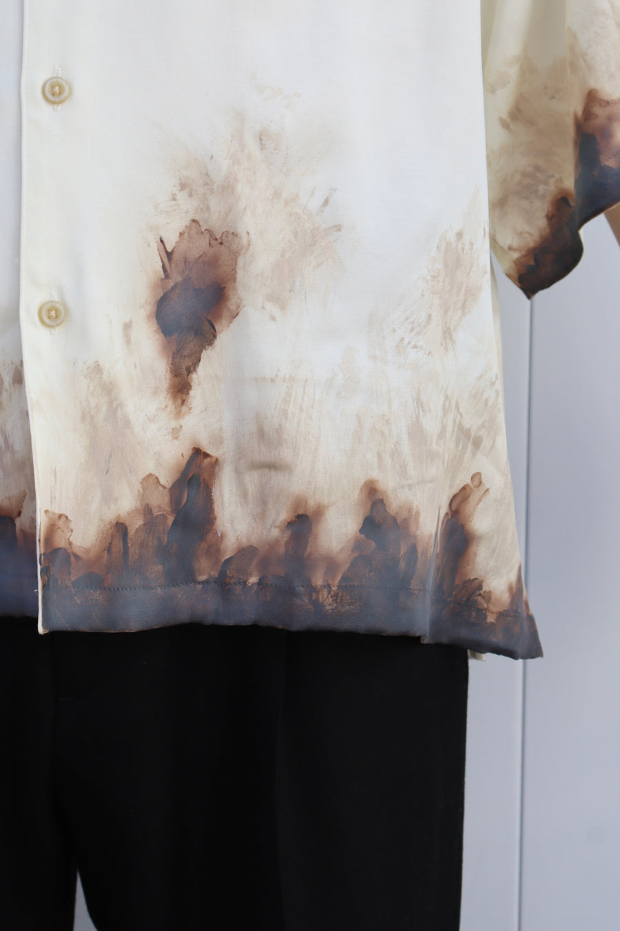 doublet(ダブレット)のMUD-HAND-PAINTED SHIRT WHITEの通販｜PALETTE