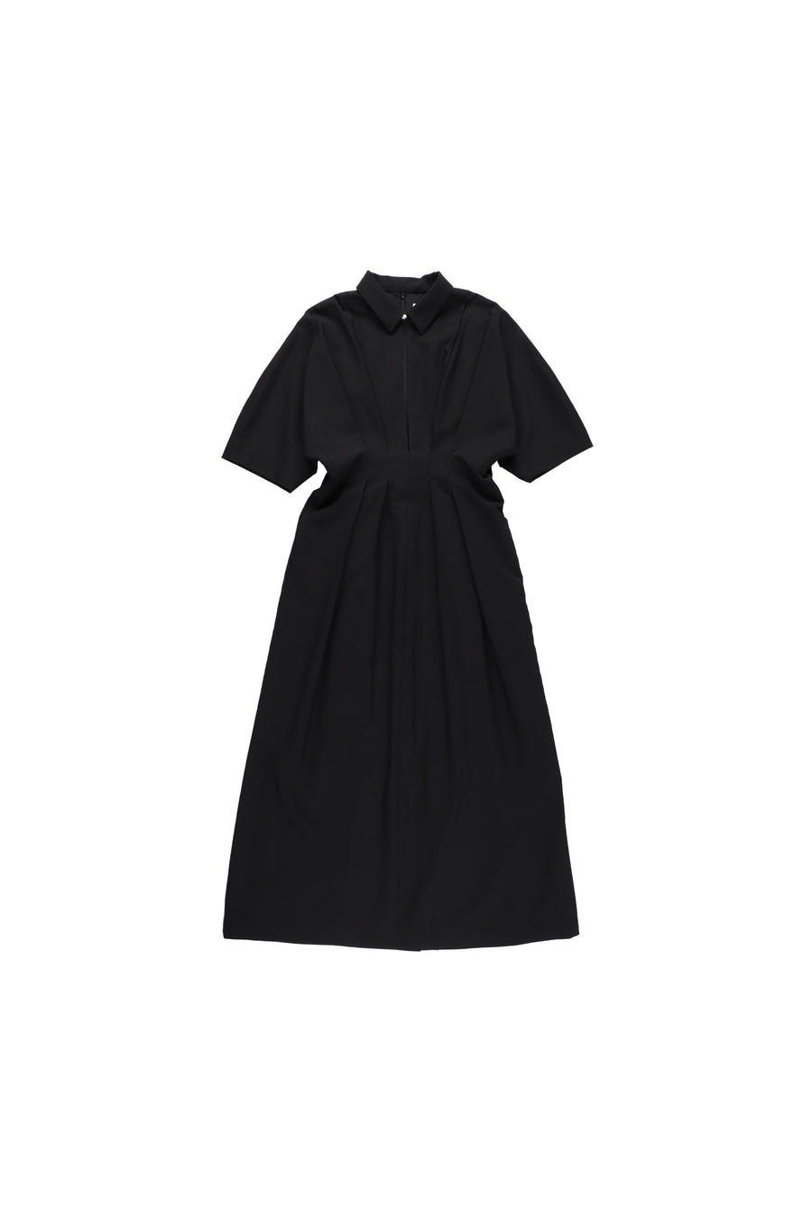 【25ss先行予約】BELPER  2025ss TUCKED SHIRT DRESS(BLACK) ※2月入荷予定予約品