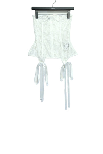 SHIORI MIKATA  lace body corset(WHITE)