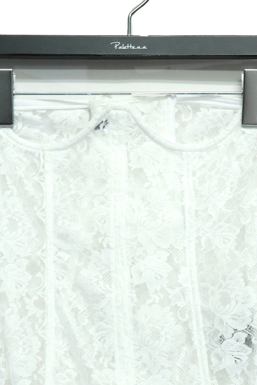 SHIORI MIKATA  lace body corset(WHITE)