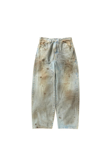 FAF  NEWCOMMUNE DIRT BAGGY DENIM(INDIGO)
