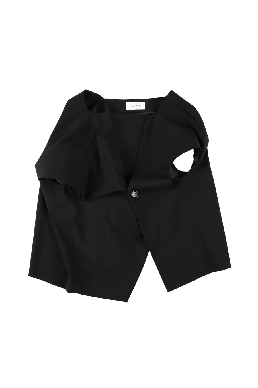 【25ss先行予約】BELPER  2025ss SHOULDERS SKIRT(BLACK) ※2月入荷予定予約品