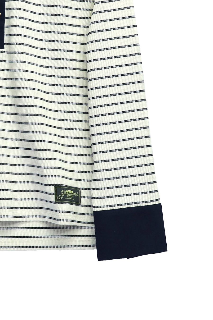 GANNI  Single Piquet Jersey Polo