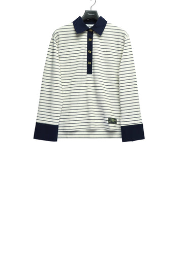 GANNI  Single Piquet Jersey Polo