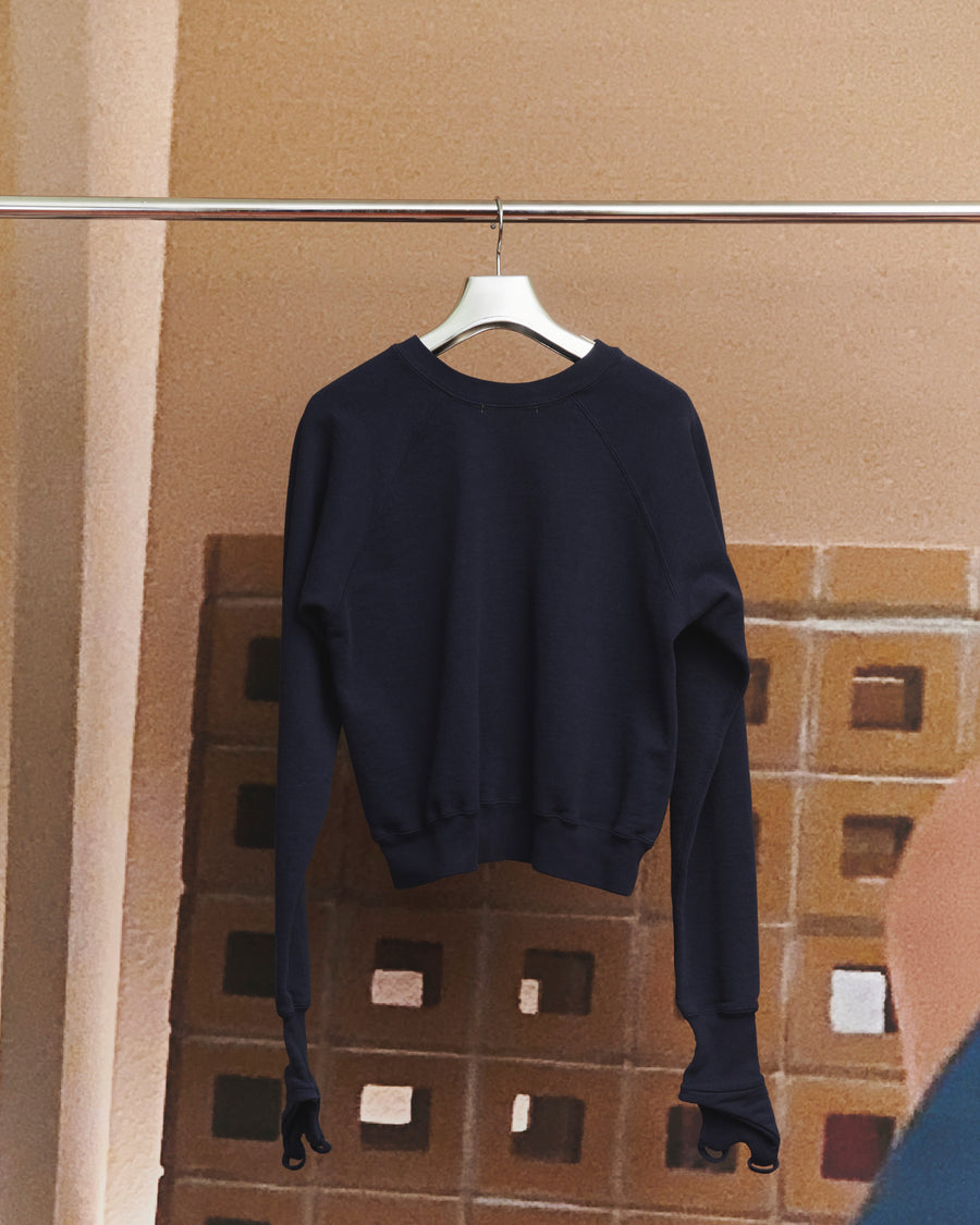 kotohayokozawa  HEAVYWEIGHT CUFF-GLOVE TOP(BLUEBERRY)