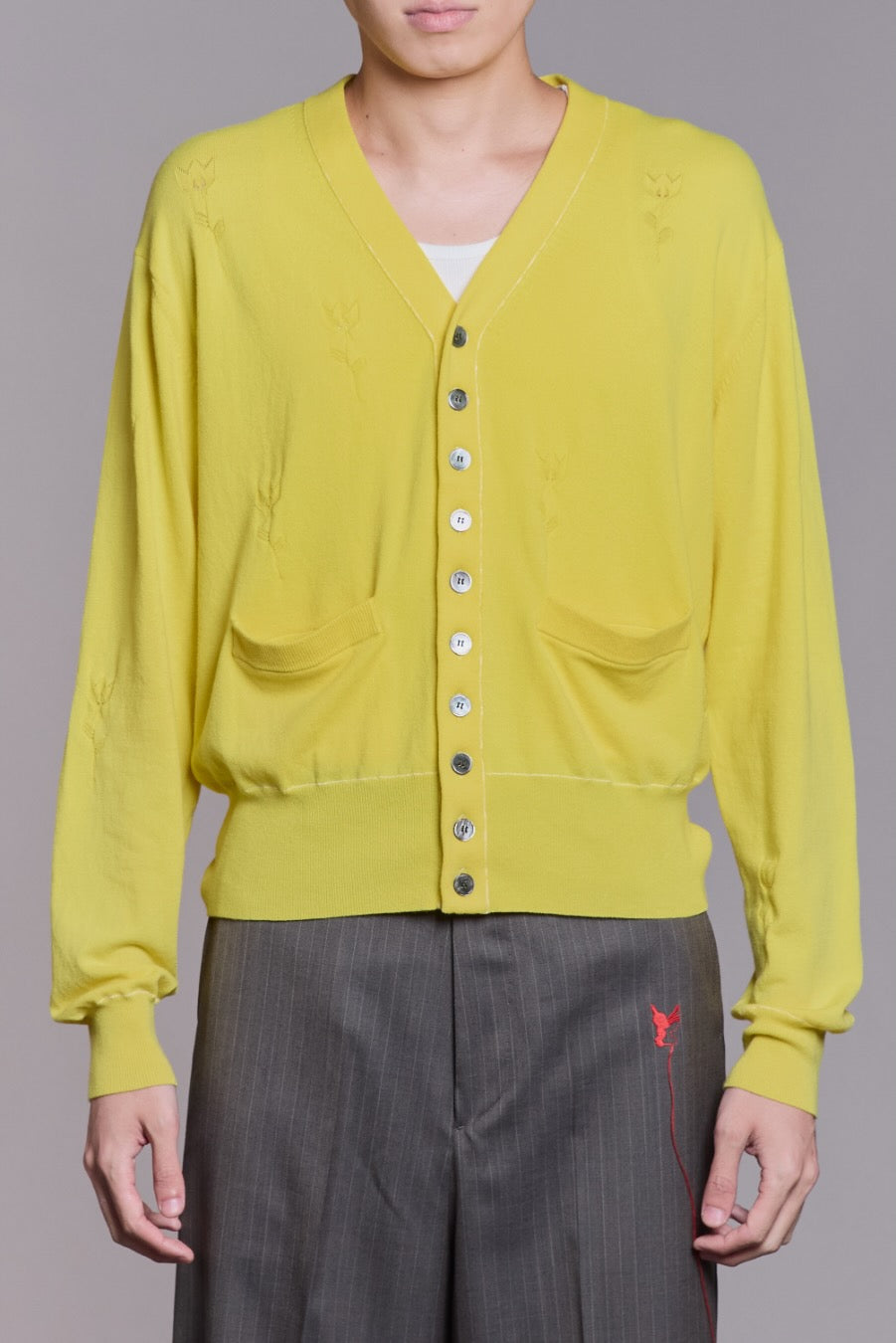 Alive Button MASU(エムエーエスユー)のMB 10 BUTTONS CARDIGAN LEMONの通販|PALETTE art aliveのオンライン ...