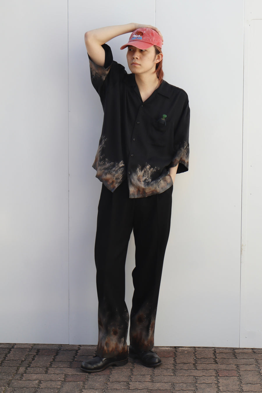 doublet(ダブレット)のMUD-HAND-PAINTED SHIRT BLACKの通販｜PALETTE