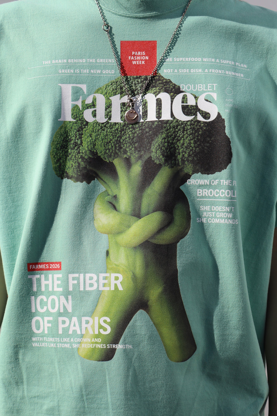 doublet(ダブレット)のFARMES MAGAZINE COVER T-SHIRT GREENの通販