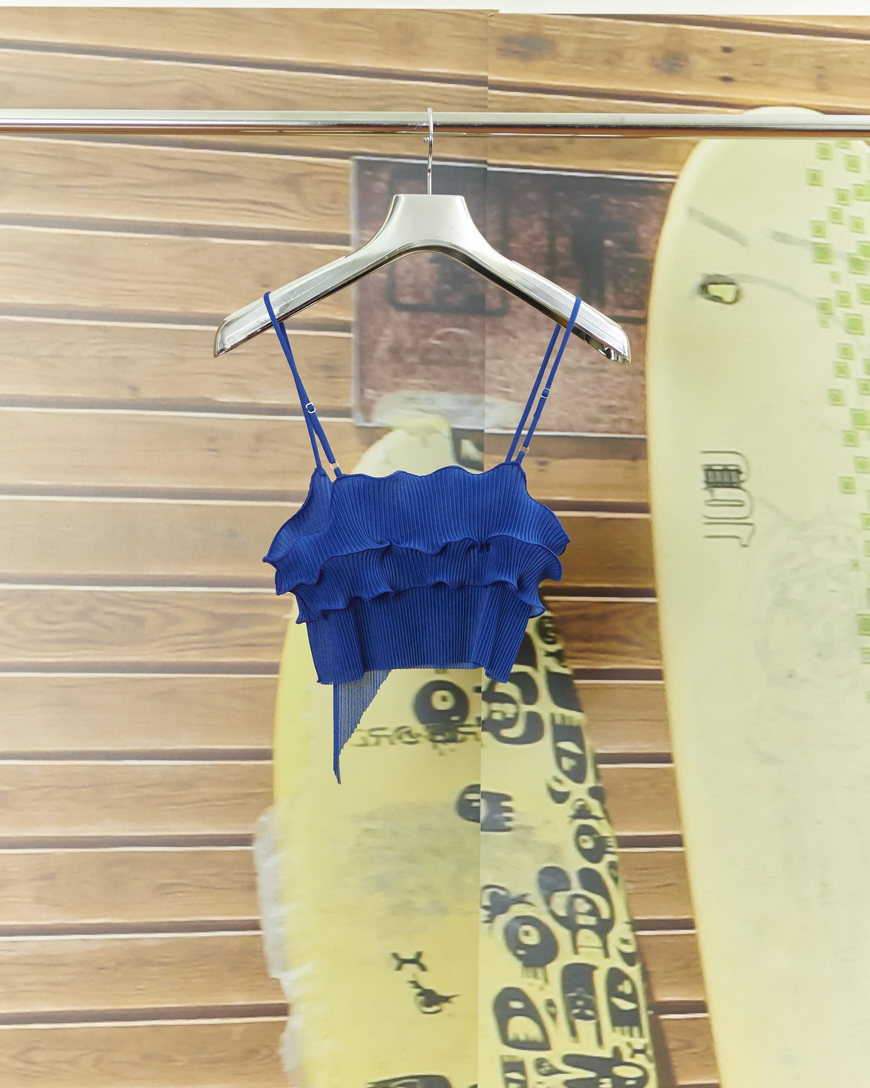 kotohayokozawa(コトハヨコザワ)のRIPPLE SHEER CAMISOLE BLUEBERRYの