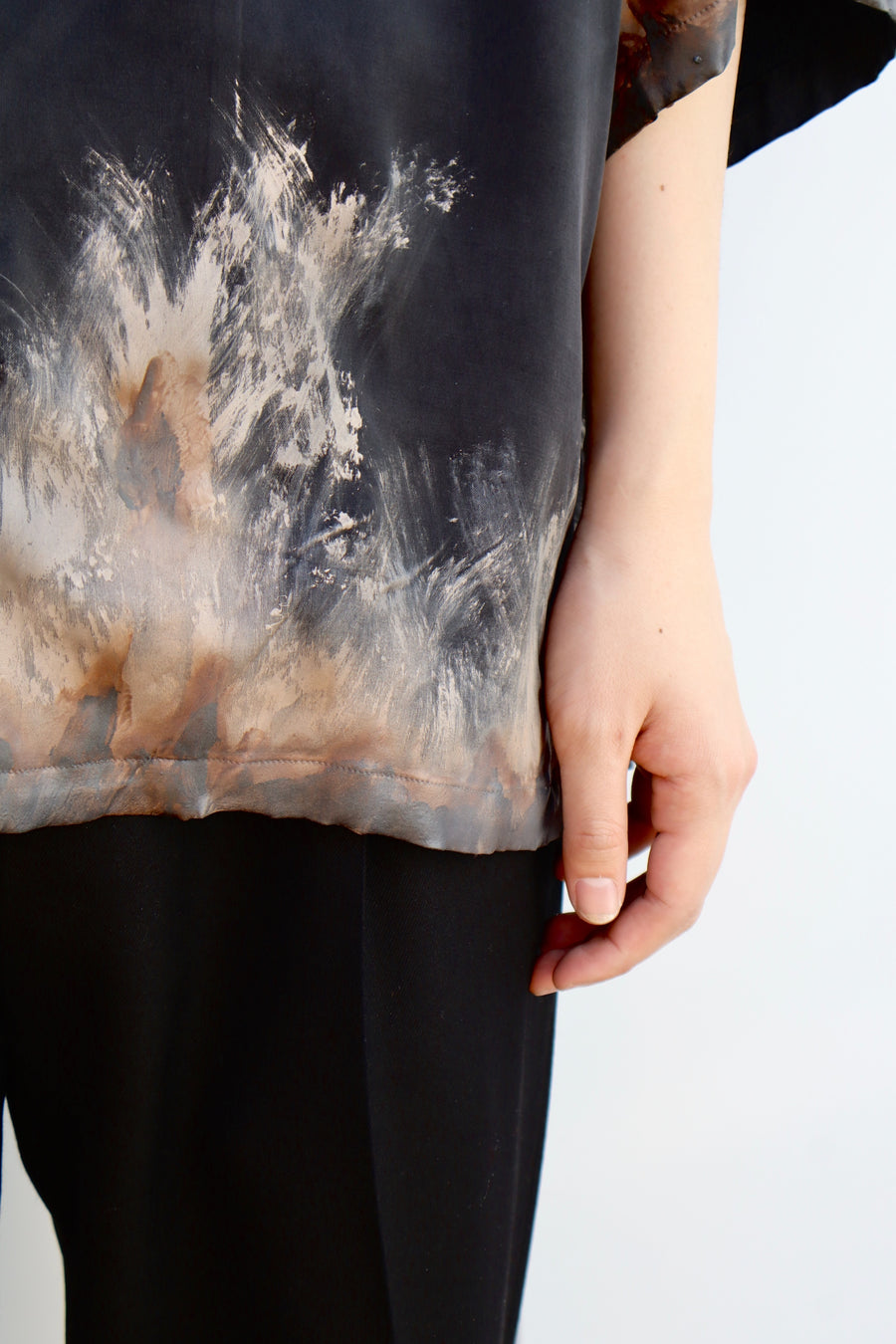 doublet(ダブレット)のMUD-HAND-PAINTED SHIRT BLACKの通販｜PALETTE