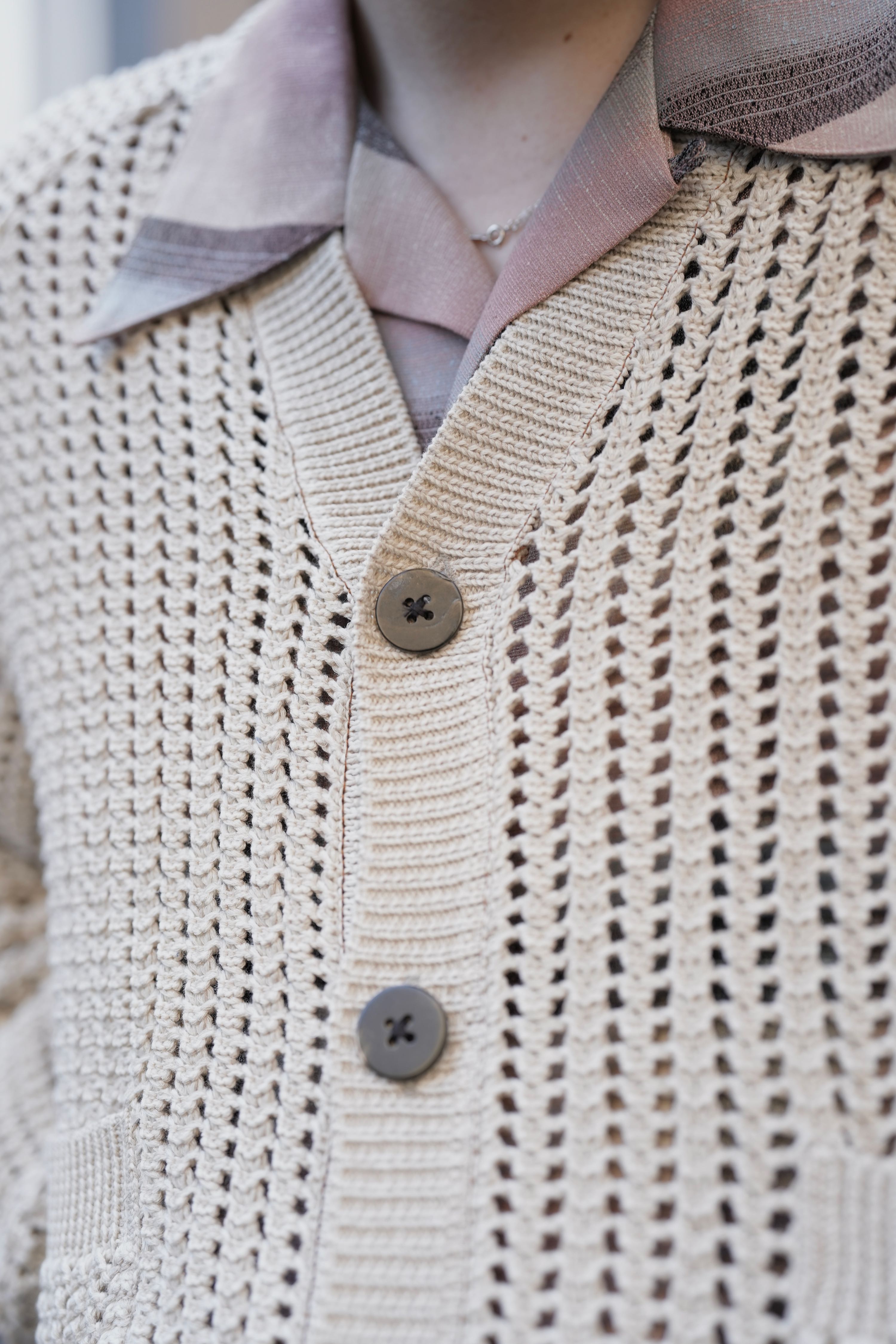 SUGARHILL(シュガーヒル)のCOTTON KNIT CARDIGAN IVORY BEIGEの通販｜PALETTE art  aliveのオンラインショップ – PALETTE art alive ONLINE STORE