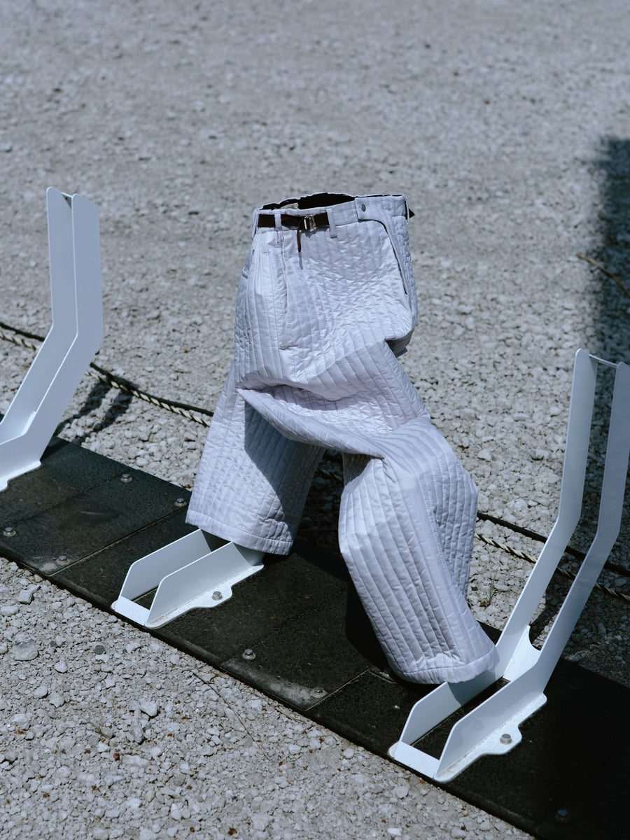 beta post  wide-wale quilting pants