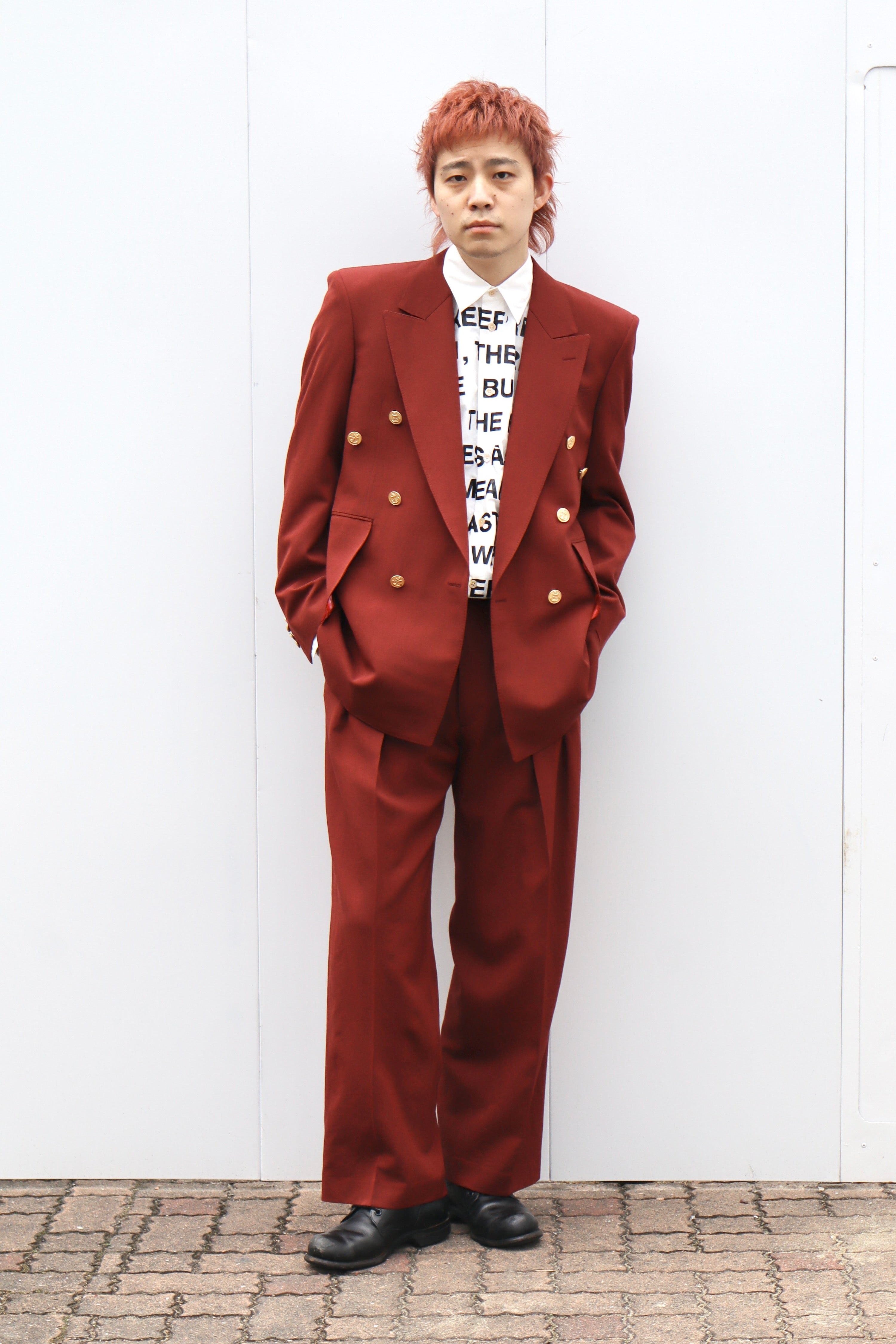 doublet(ダブレット)のKINMEDAI THREAD TAILORED TROUSER WINEの通販