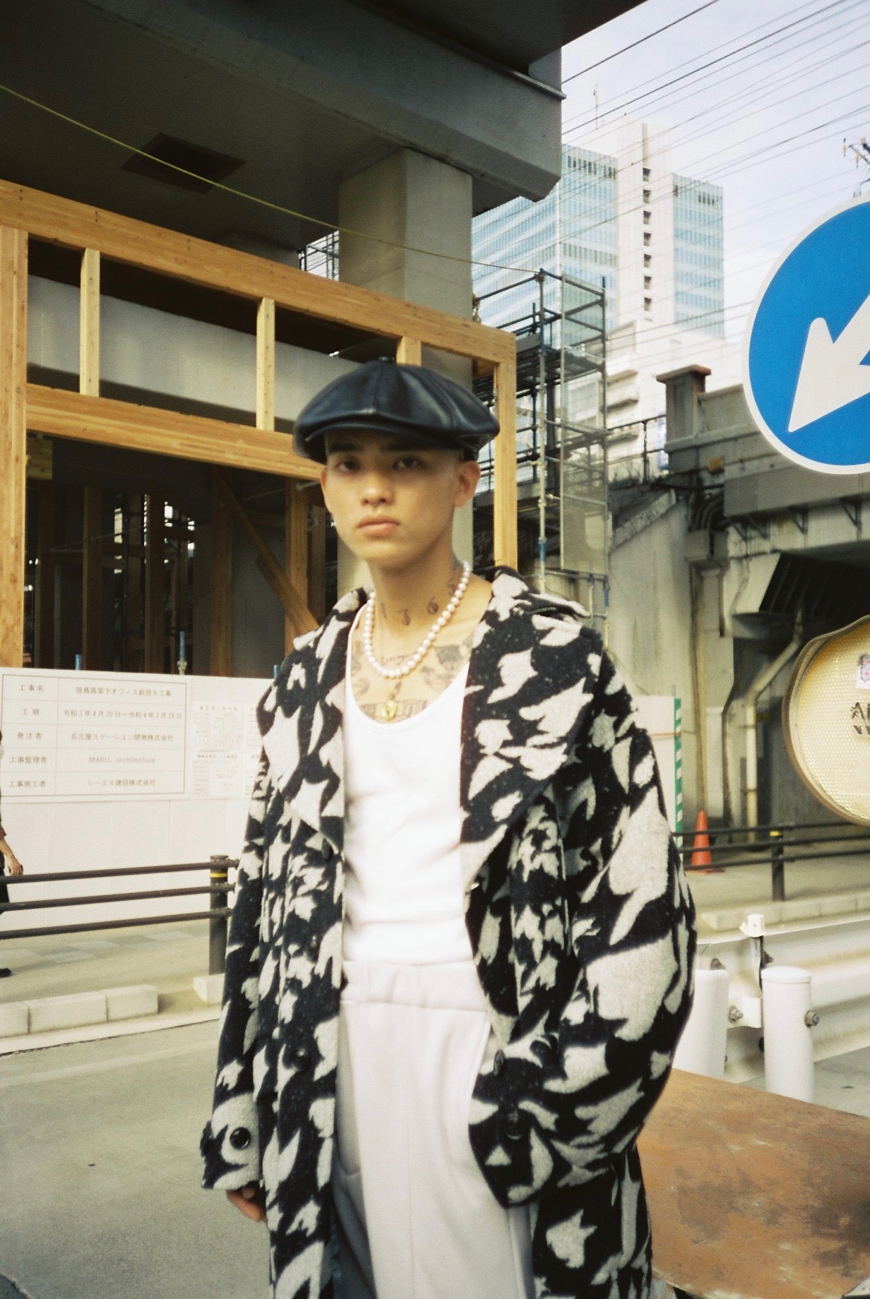 SOLARIS(ソラリス)のHORSEHIDE CASQUETTE DEEP-OLD BOY Rayon liningの