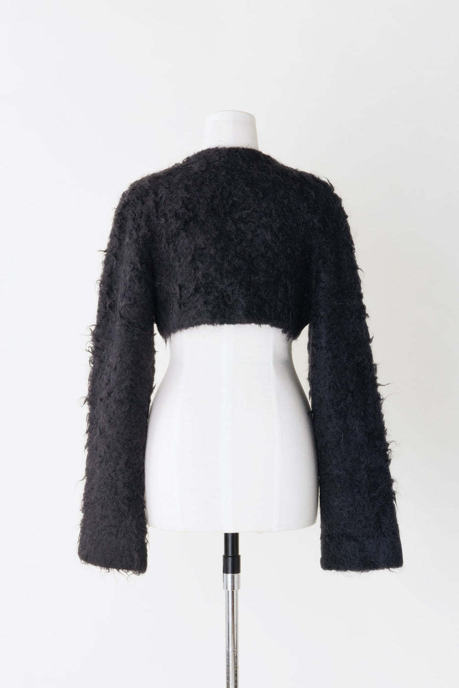 FETICO  MOHAIR KNIT CROPPED CARDIGAN