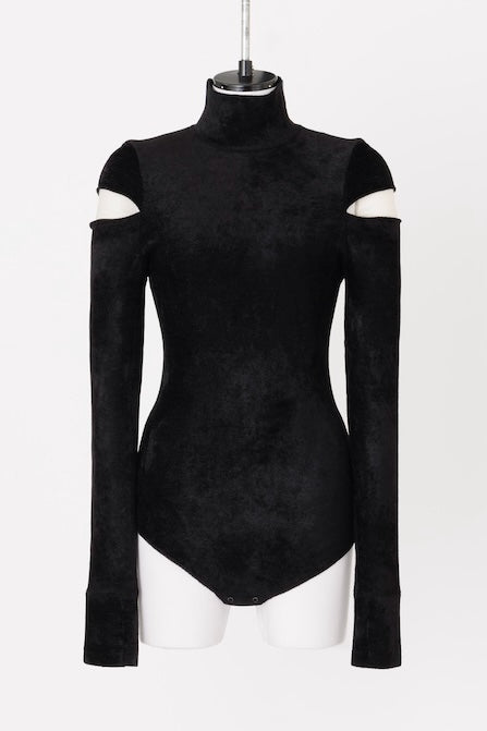 FETICO  VELOUR KNIT TURTLENECK BODYSUTS