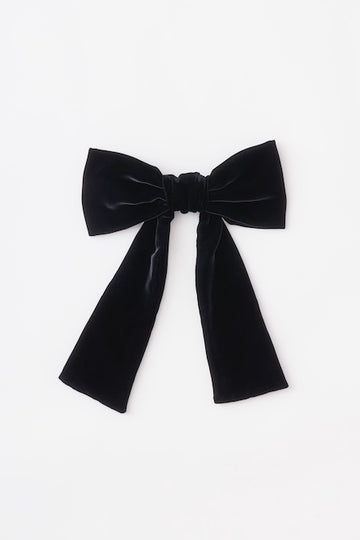 FETICO  VELVET BOW HAIR CLIP