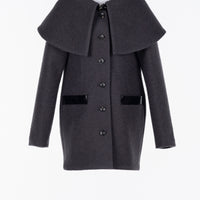 FETICO(フェティコ)のBoucle wool cape coat CHARCOALの通販｜PALETTE