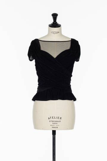 FETICO(フェティコ)のVELVET TULLE GATHERED TOPの通販｜PALETTE art
