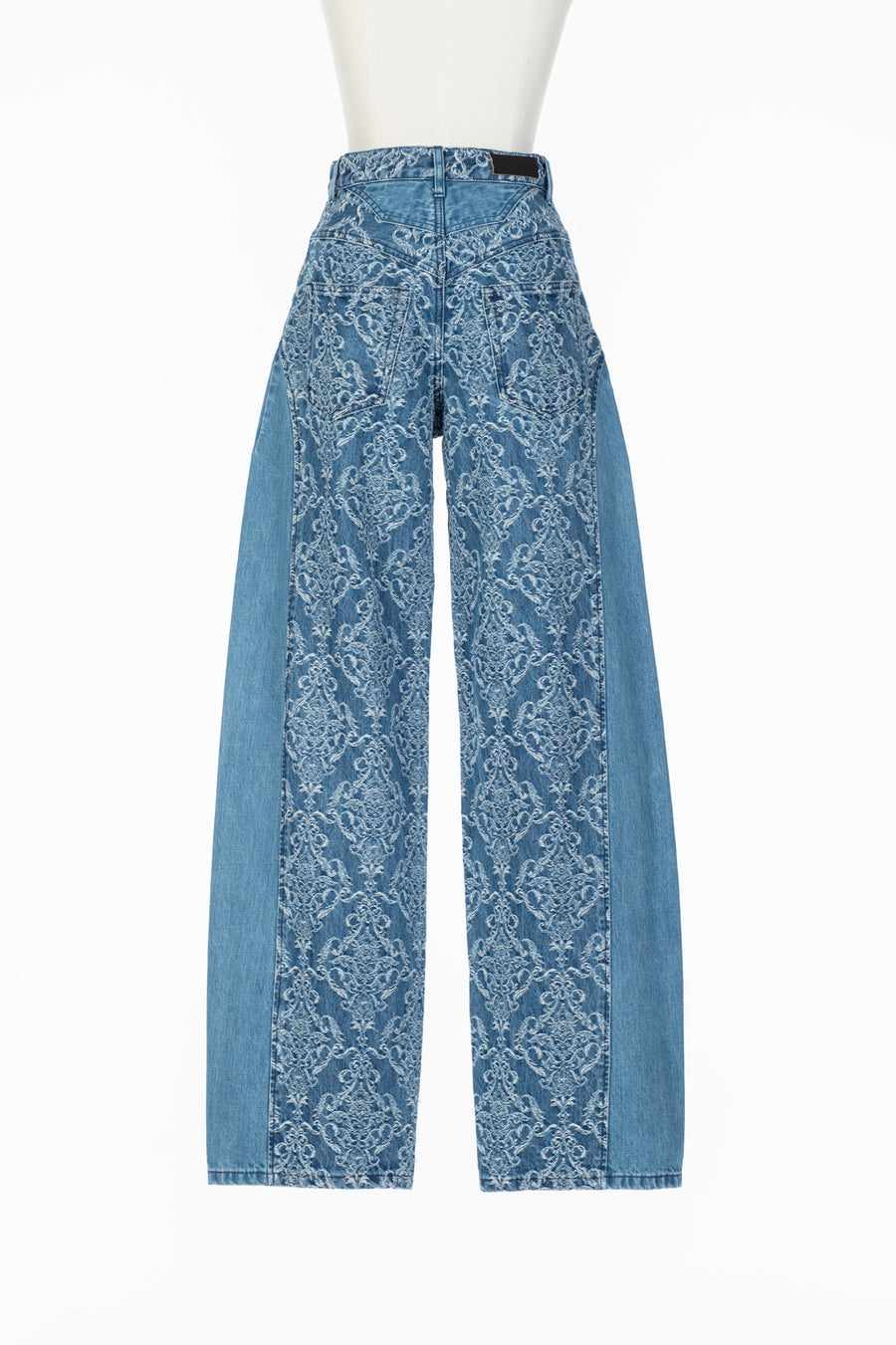 FETICO(フェティコ)のDAMASK-JACQUARD DENIM CURVE-FIT HIGH-RISE