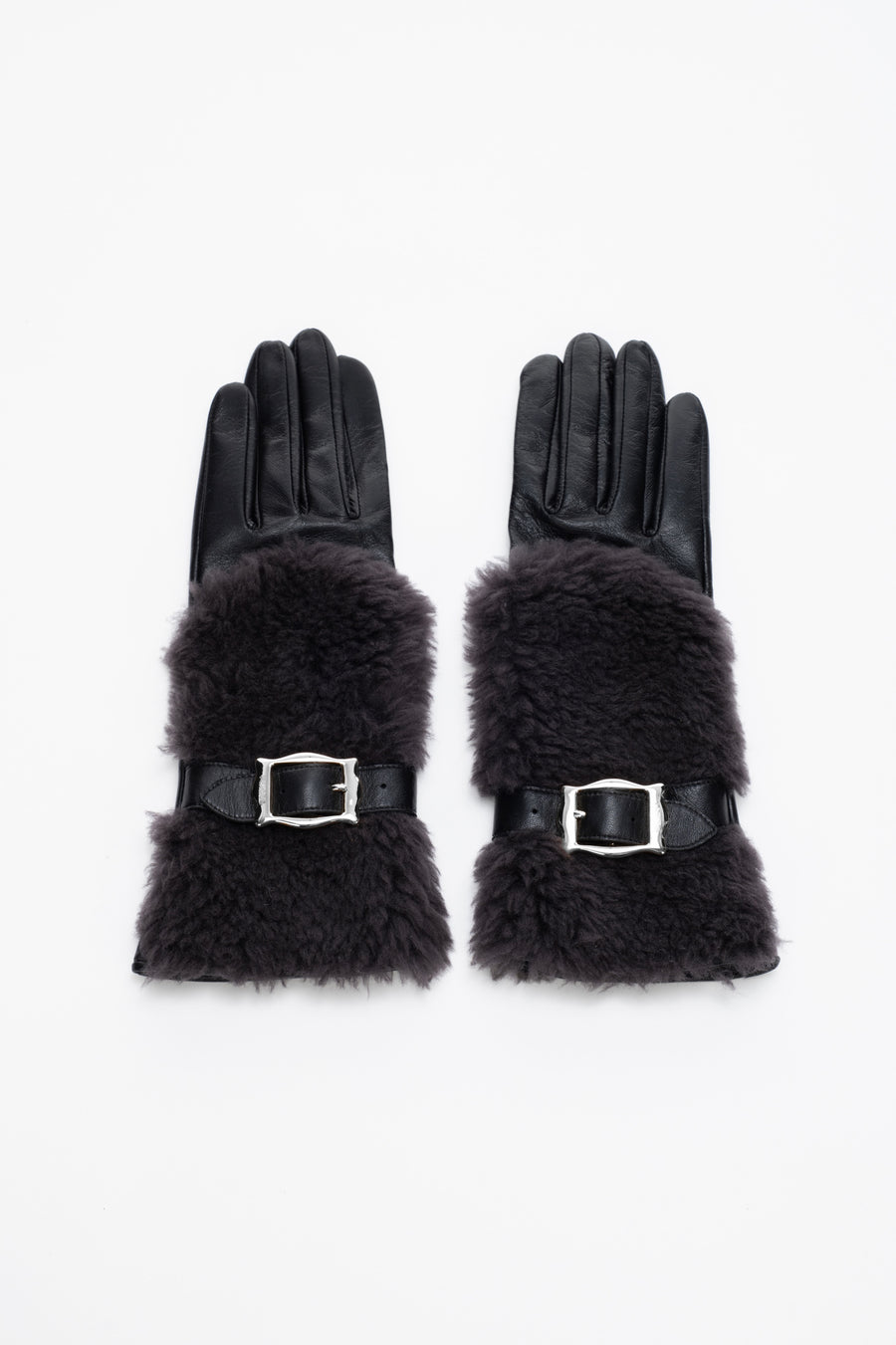 FETICO グローブ FETICO(フェティコ)のWOOL BOA-TRIM LEATHER GLOVESの通販｜PALETTE
