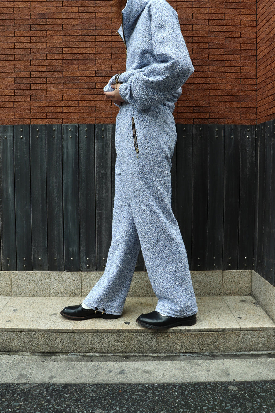 Taiga Igari  Tweed Untech Pants(BLUE)