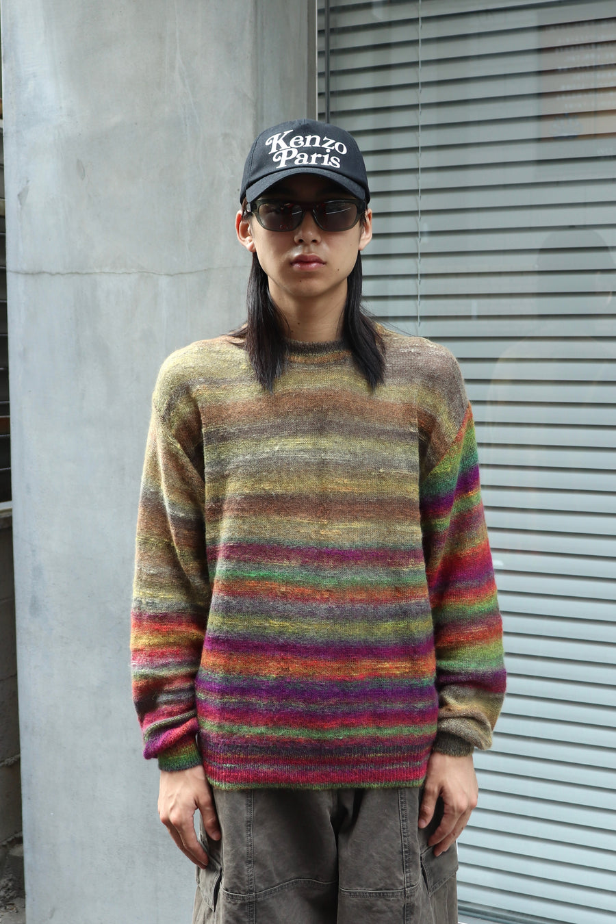 JOHN MASON SMITH  7G GRADATION CREW SWEATER