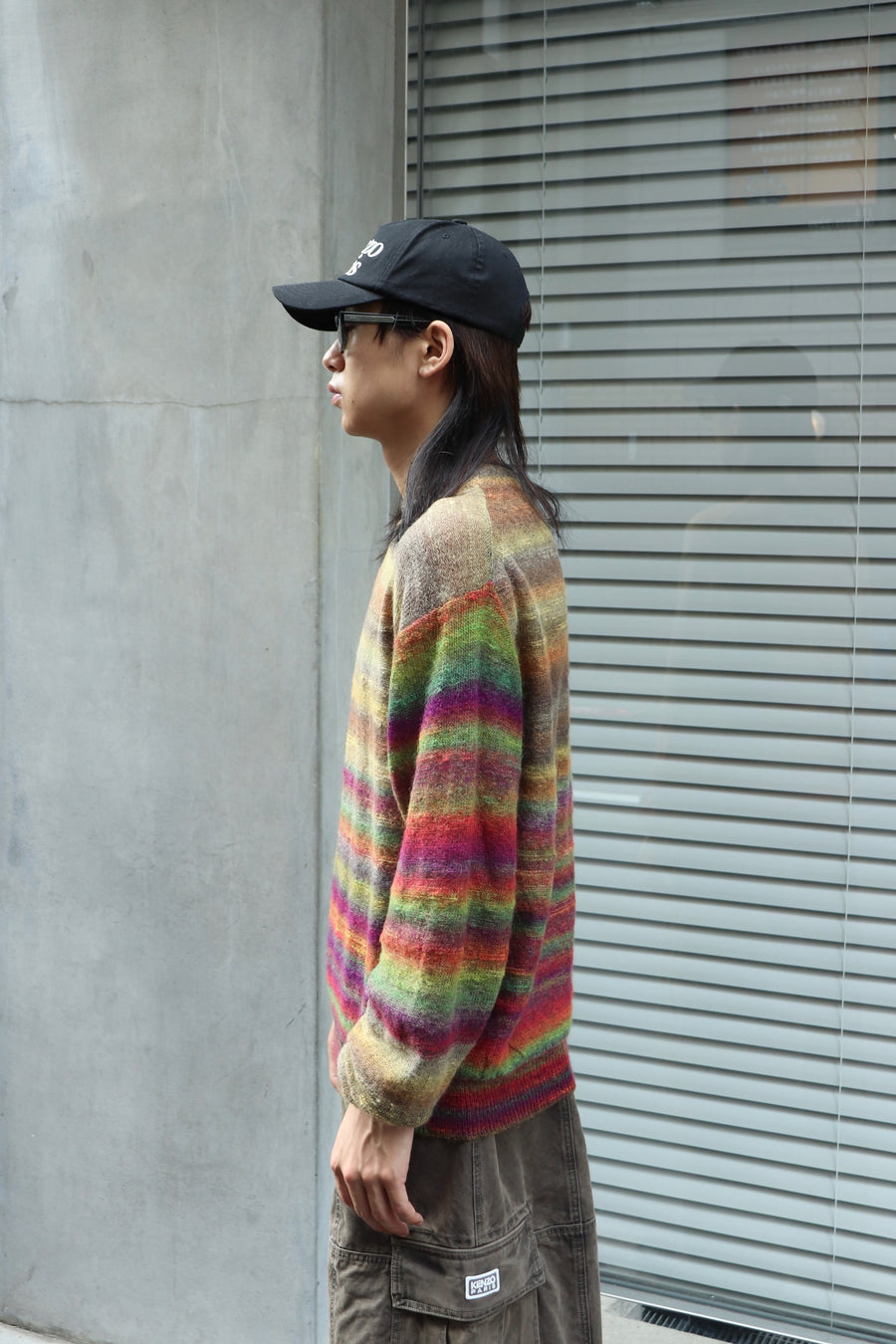 JOHN MASON SMITH  7G GRADATION CREW SWEATER