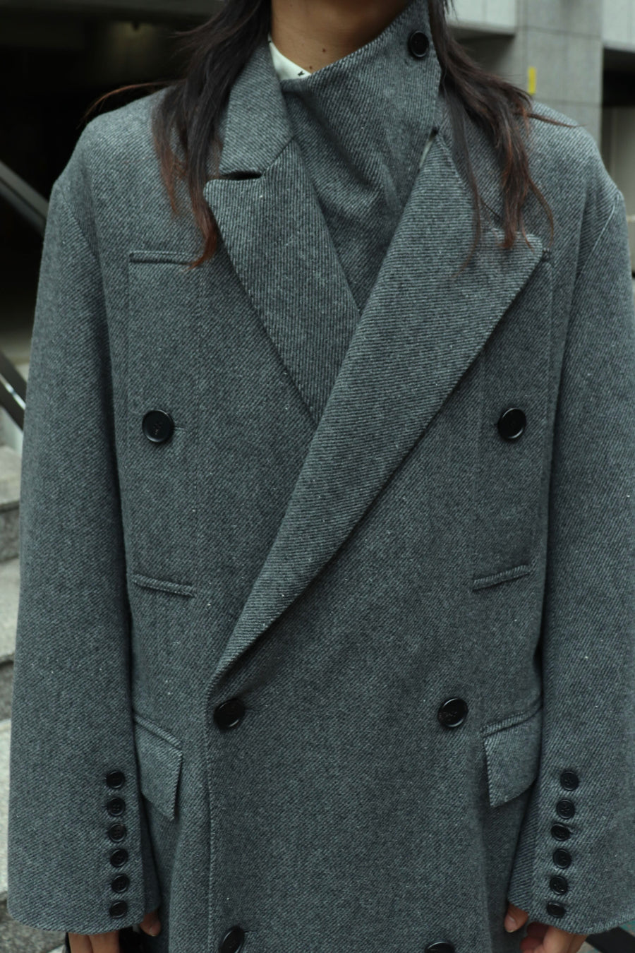 MASU  CAPTAIN OVER COAT(GRAY)