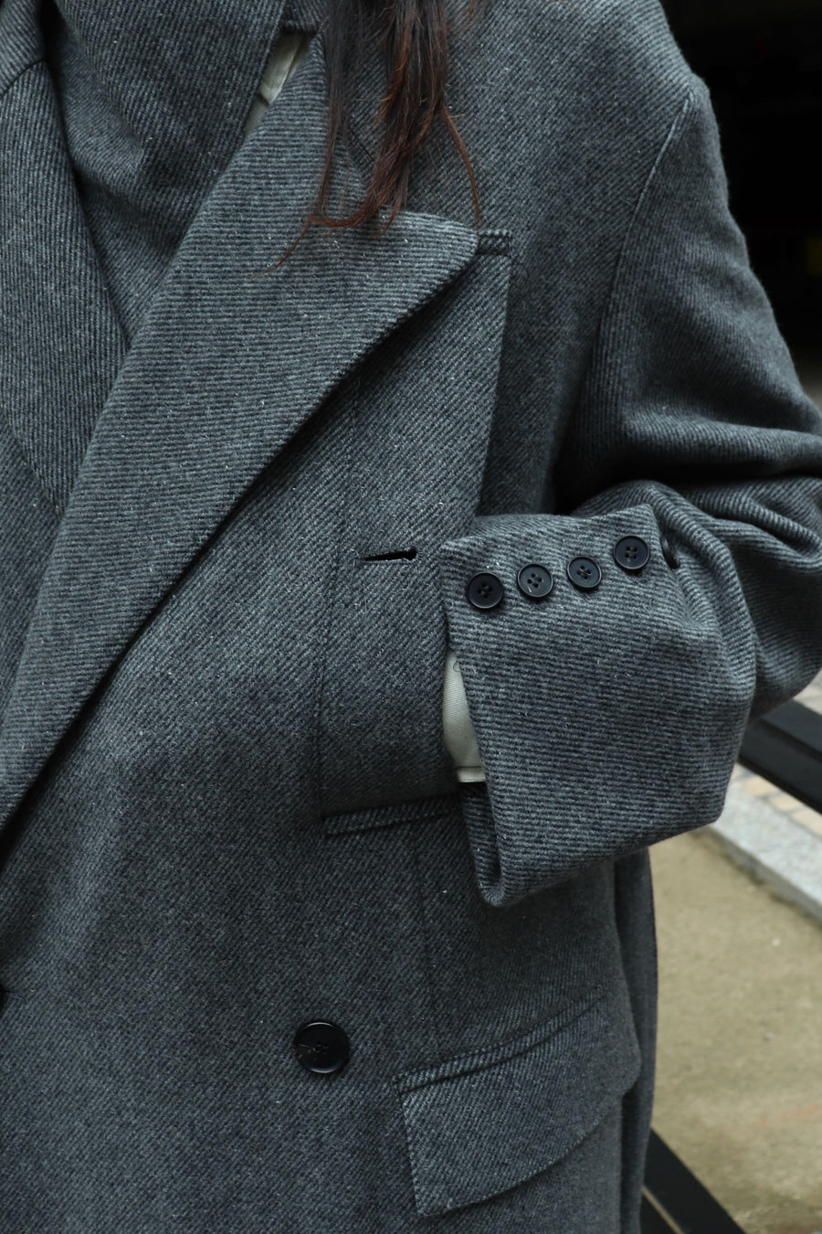 MASU  CAPTAIN OVER COAT(GRAY)