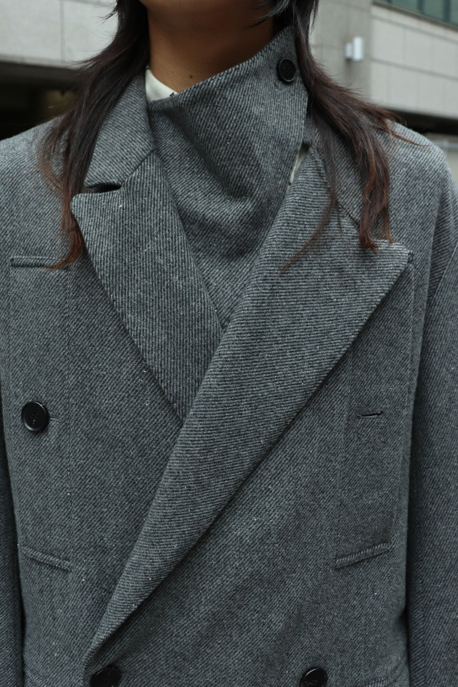 MASU  CAPTAIN OVER COAT(GRAY)