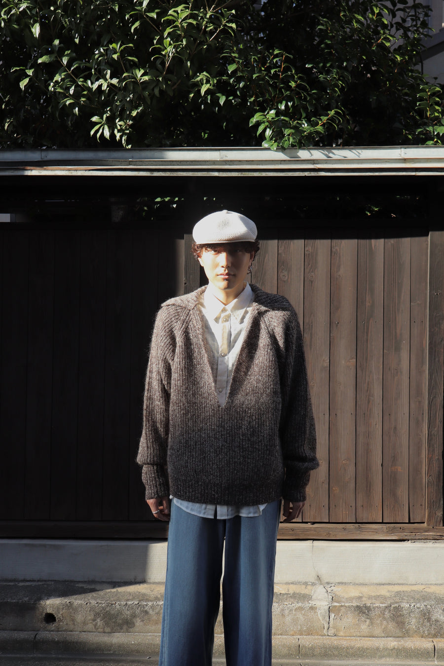 SUGARHILL  MOHAIR PULLOVER SWEATER(BROWN / CAMEL)