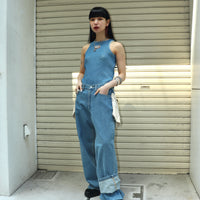 kotohayokozawa(コトハヨコザワ)のLAYERED DENIM PANTS L.BLUEの通販