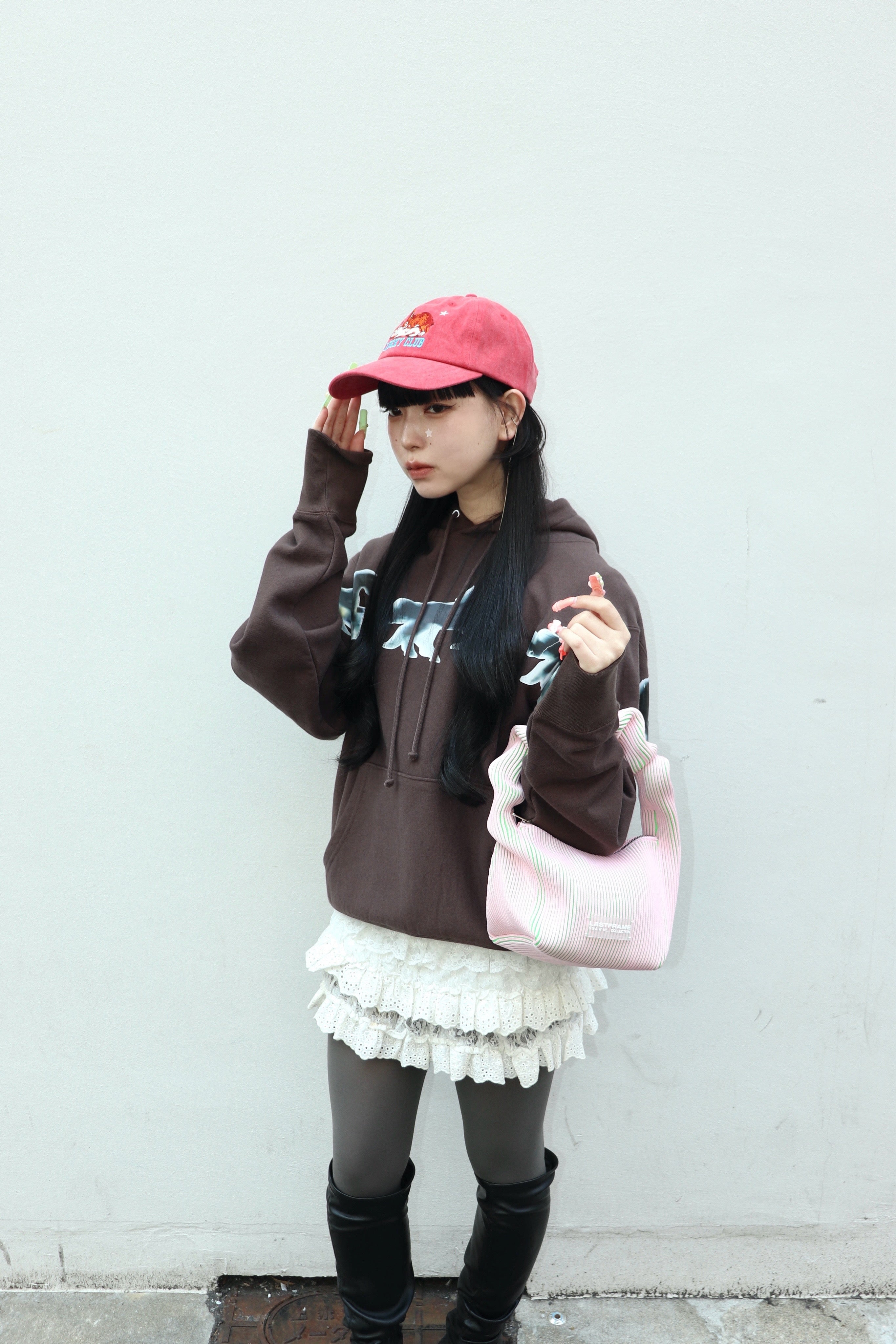 LASTFRAME(ラストフレーム)のKASANE KUSHU KUSHU BAG LIGHT PINK 