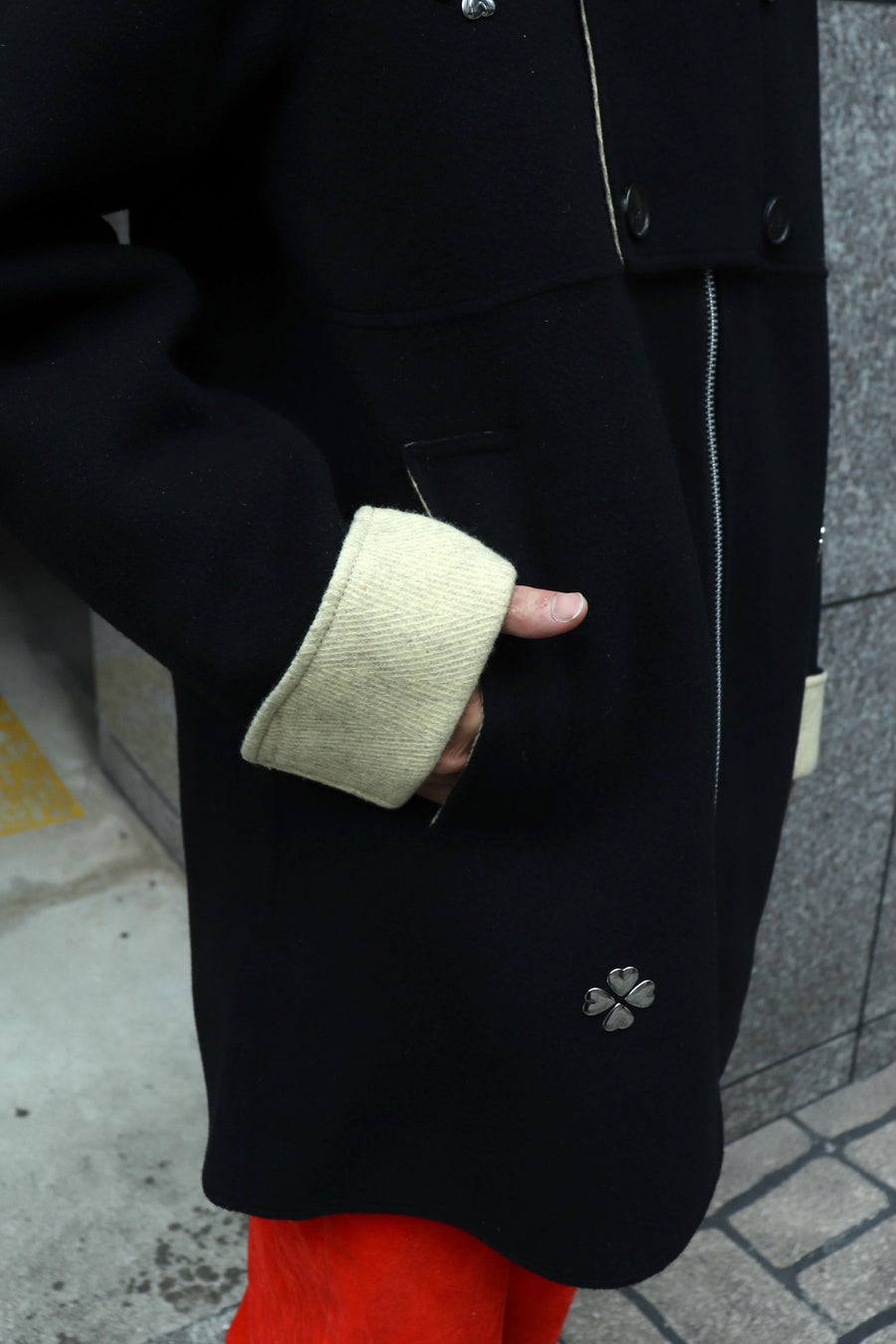 MASU  CLOVER ZIP-UP COAT(BLACK)