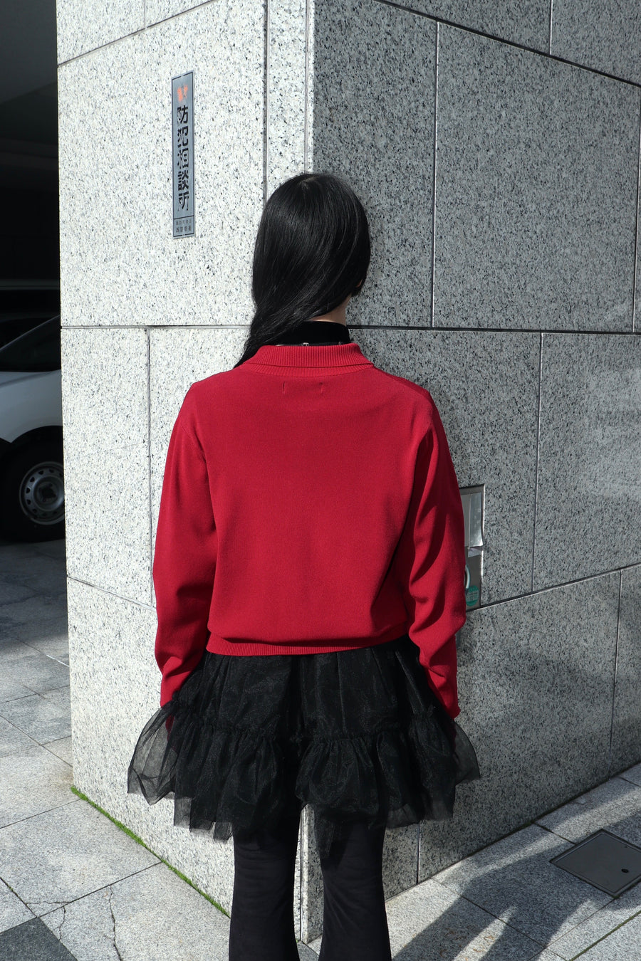 MASU  M.S. CREST CARDIGAN(RED)