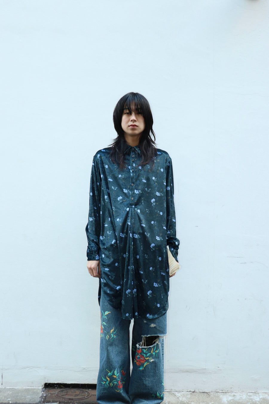 SHINYAKOZUKA(シンヤコヅカ)のANTIQUE SHIRT SILENT BLACK(シャツ)の