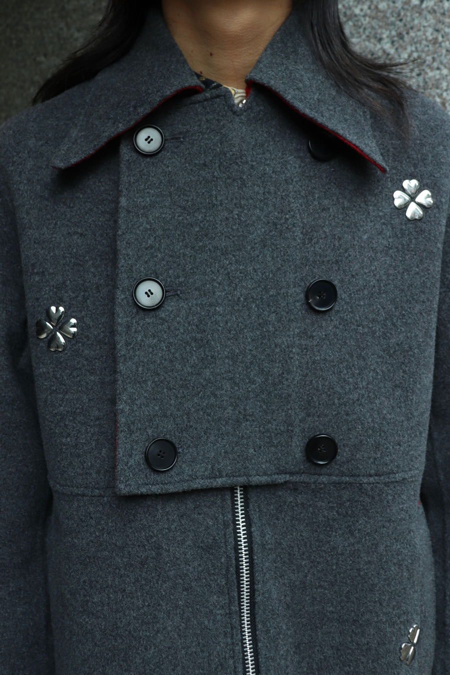 MASU(エムエーエスユー)のCLOVER ZIP-UP COAT GRAYの通販｜PALETTE art