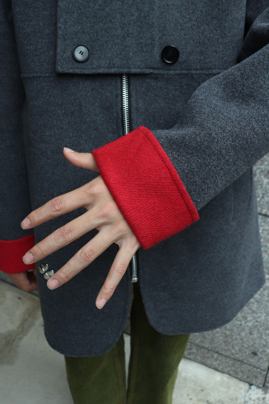 MASU(エムエーエスユー)のCLOVER ZIP-UP COAT GRAYの通販｜PALETTE art